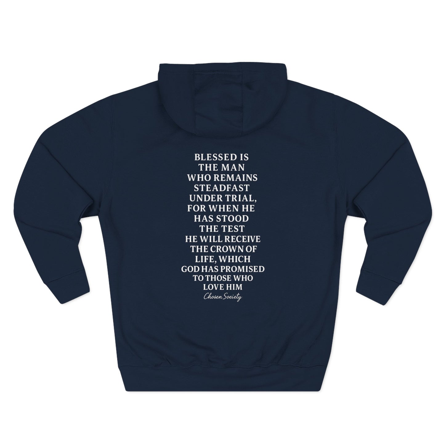James 1:12 Crown of Life Christian Hoodie – Chosen Society