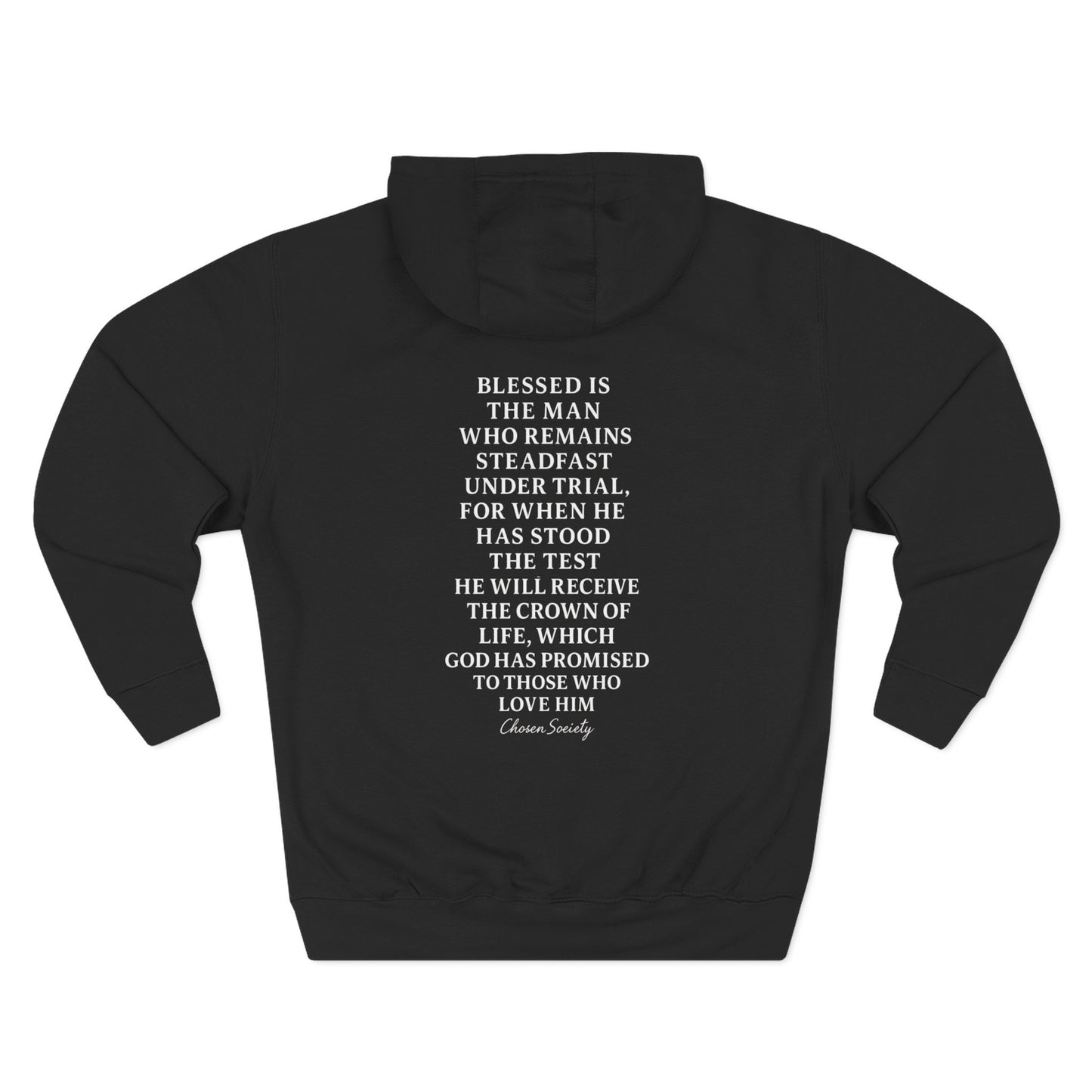 James 1:12 Crown of Life Christian Hoodie – Chosen Society