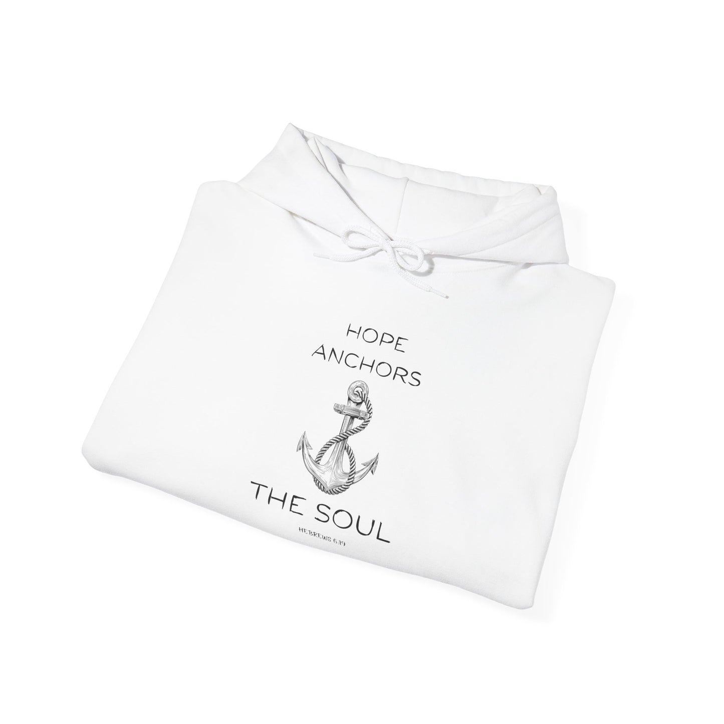 Christian Hoodie – Hope Anchors the Soul Hebrews 6:19 | Chosen Society