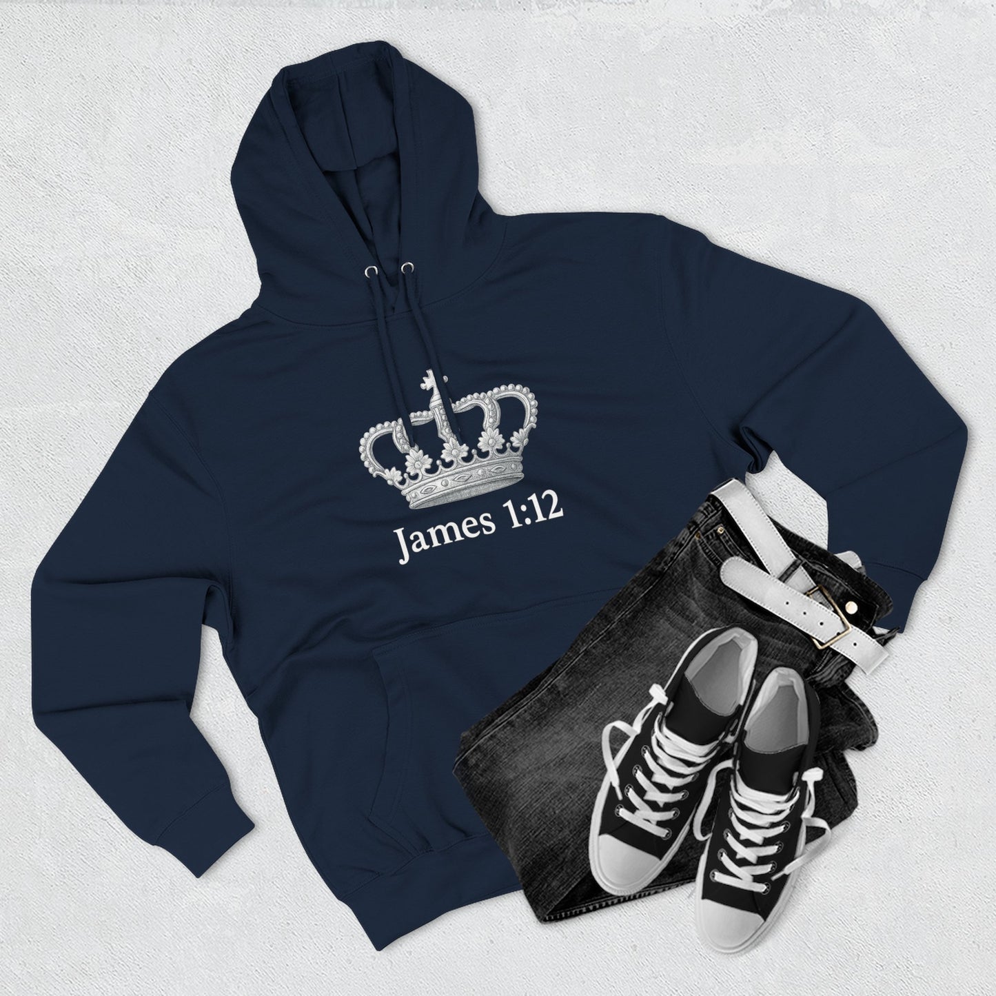 James 1:12 Crown of Life Christian Hoodie – Chosen Society