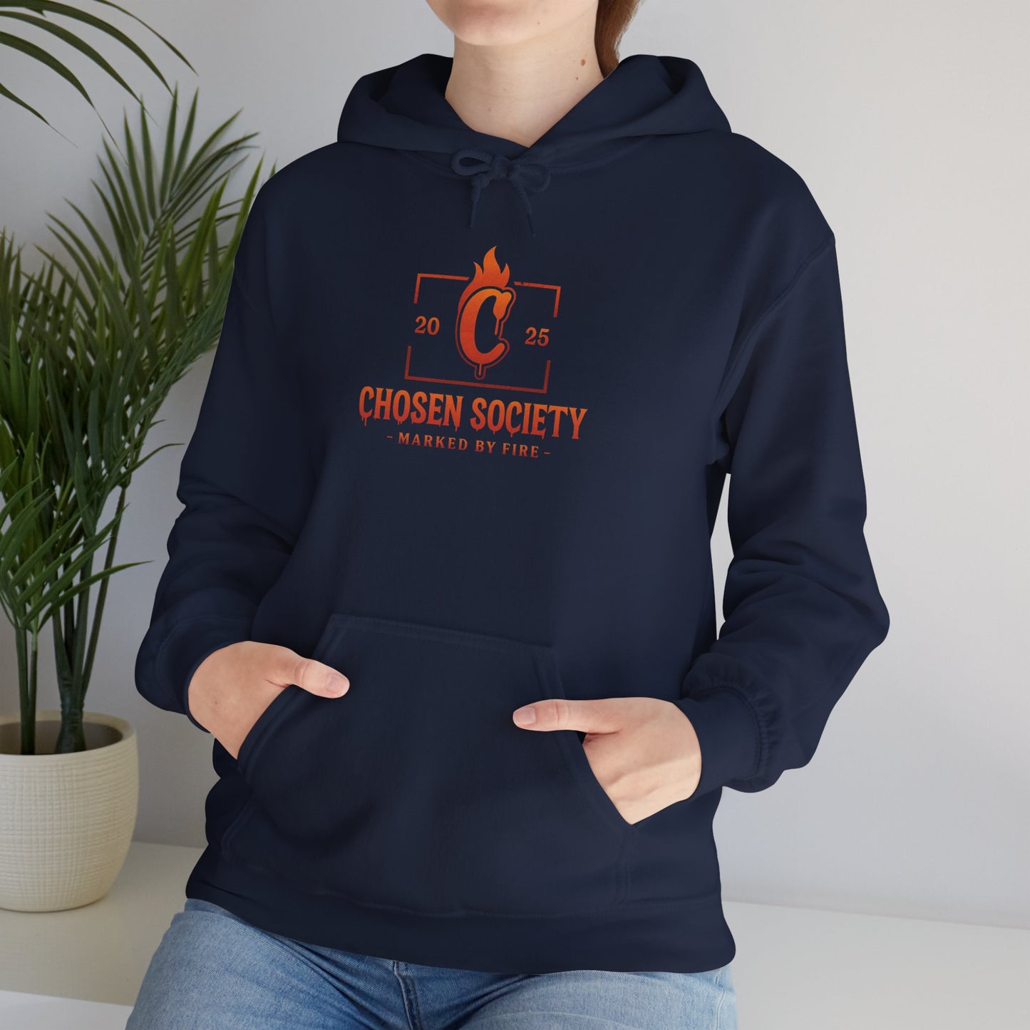 Christian Hooded Sweatshirt - Marked by Fire Isaiah 43:2 Be Bold Conversation Starter