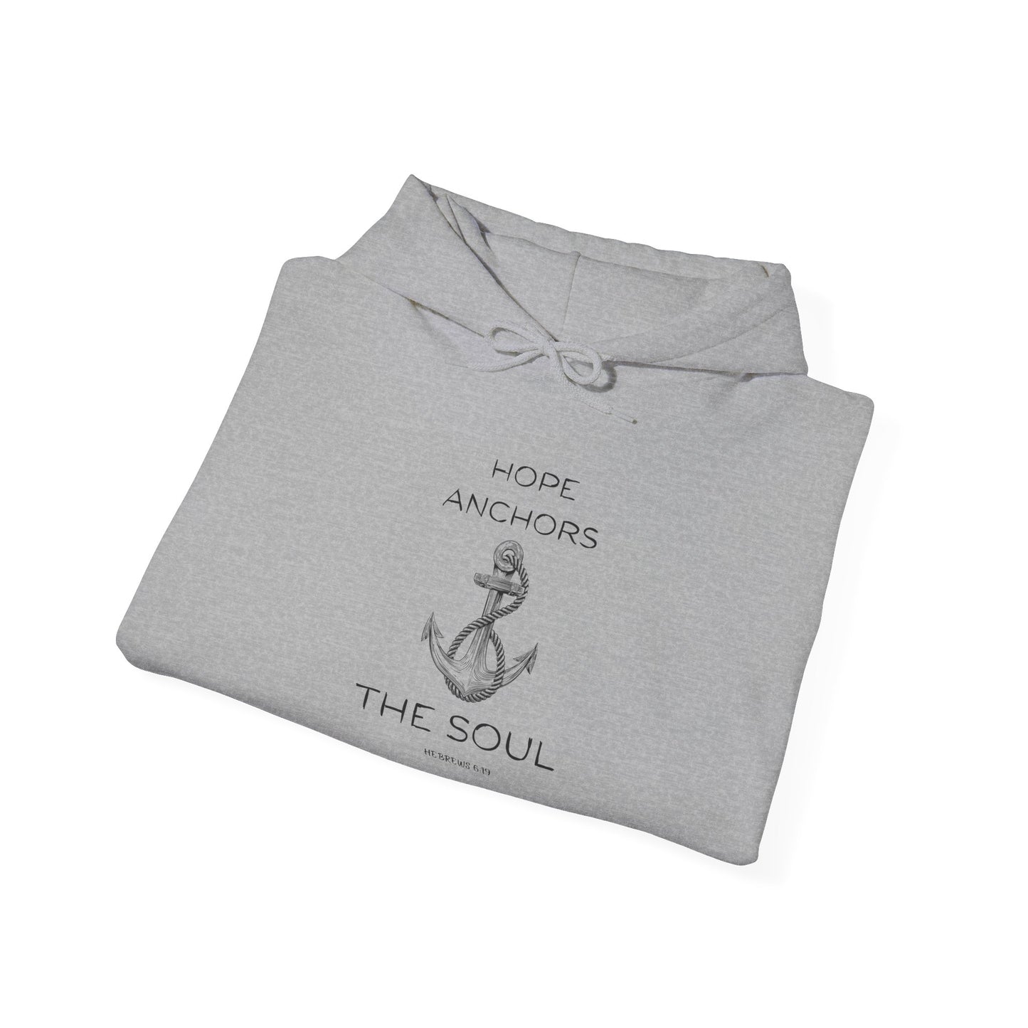 Christian Hoodie – Hope Anchors the Soul Hebrews 6:19 | Chosen Society