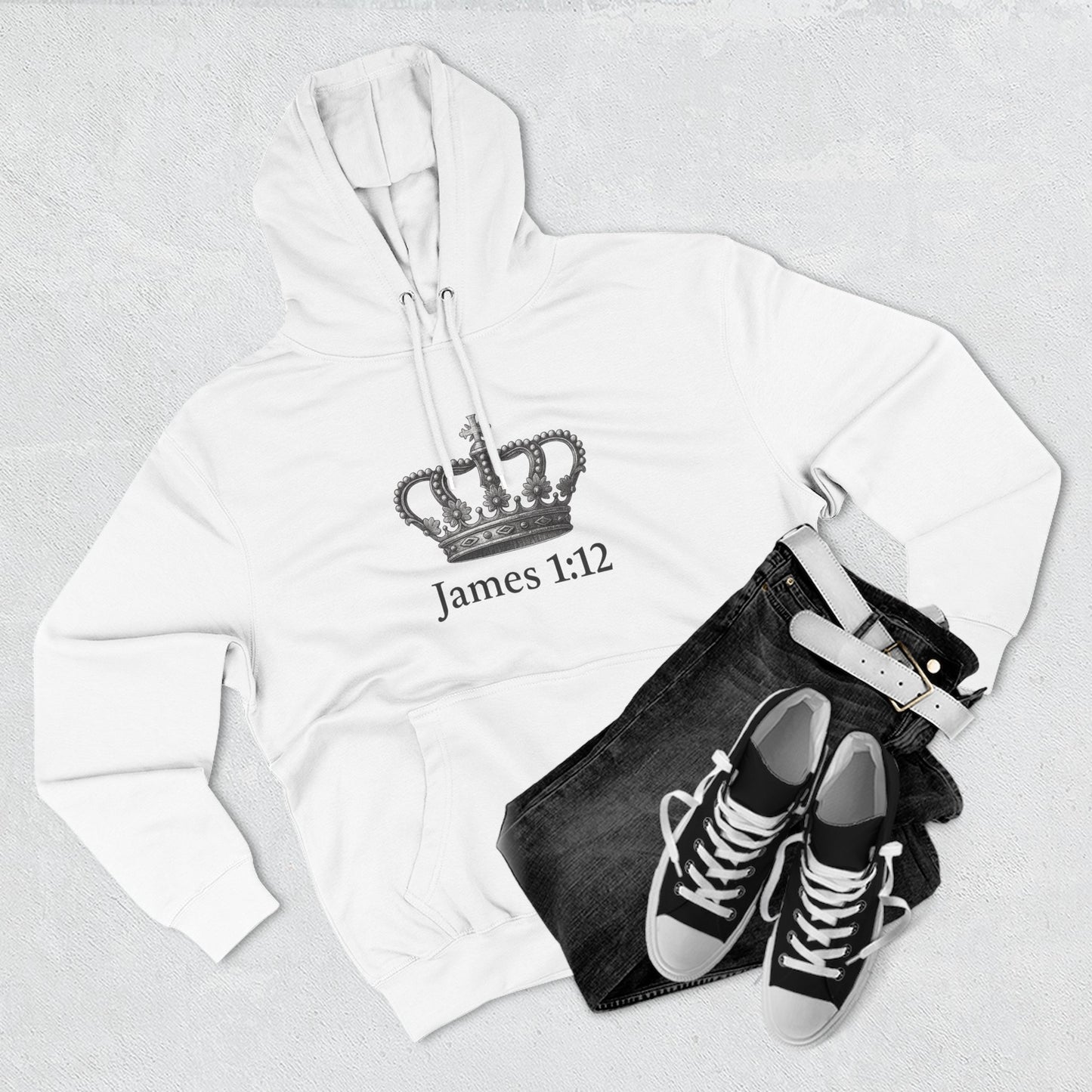 James 1:12 Crown of Life Christian Hoodie – Chosen Society