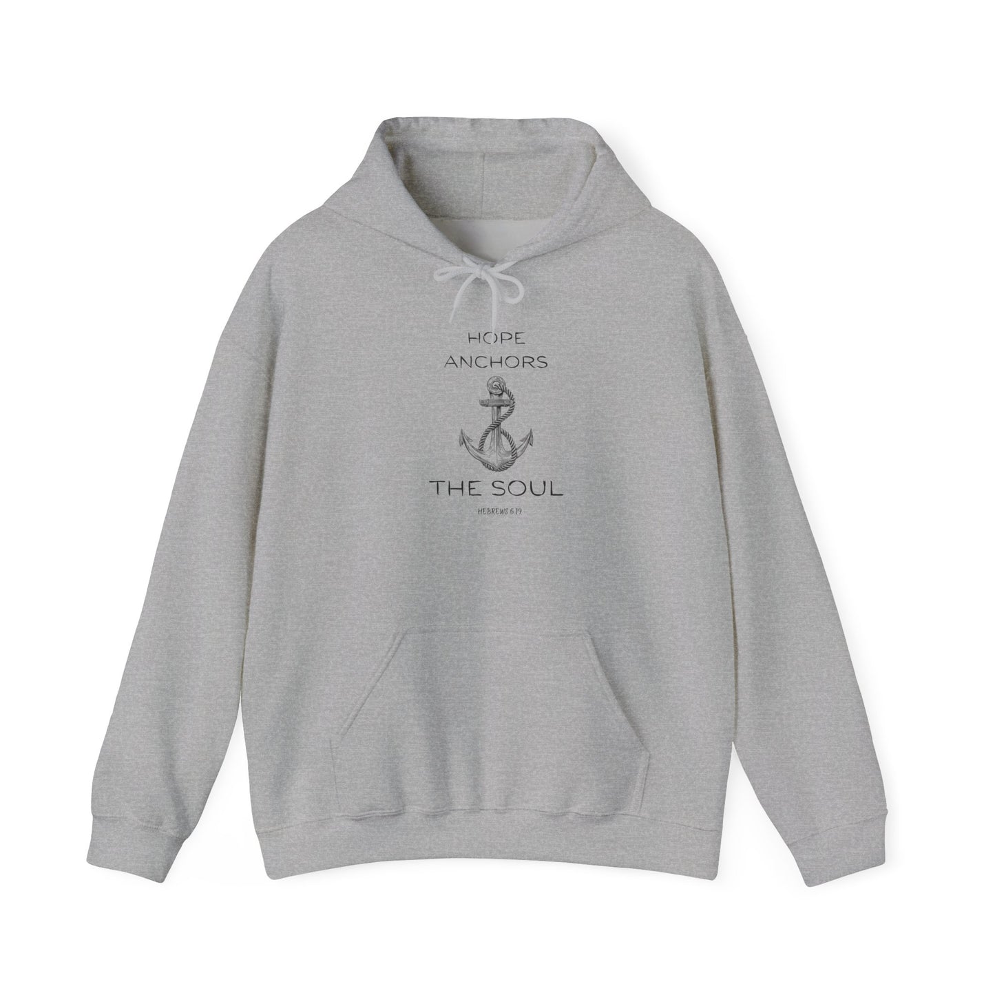 Christian Hoodie – Hope Anchors the Soul Hebrews 6:19 | Chosen Society