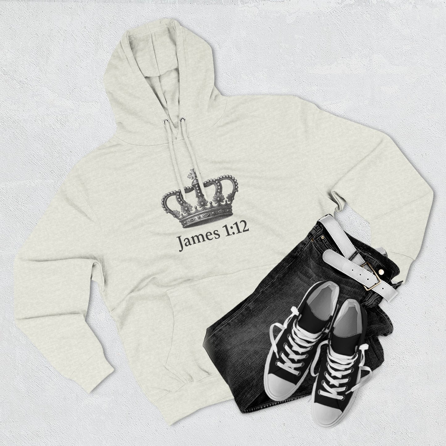 James 1:12 Crown of Life Christian Hoodie – Chosen Society