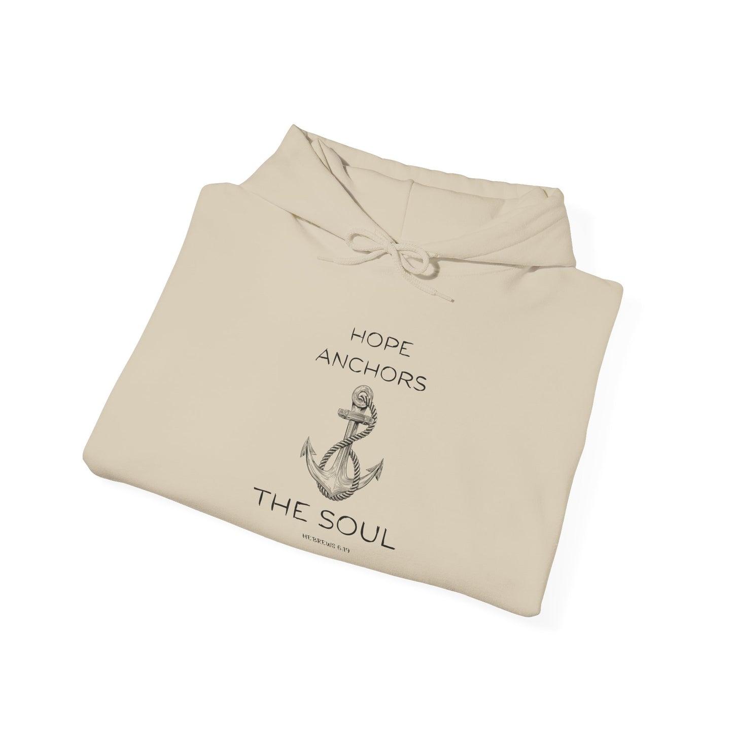 Christian Hoodie – Hope Anchors the Soul Hebrews 6:19 | Chosen Society