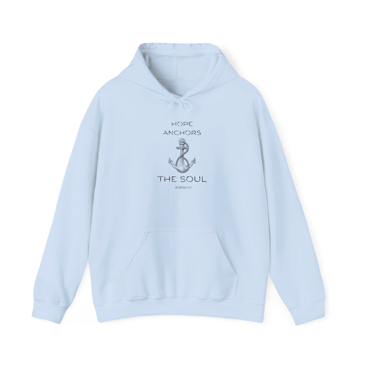 Christian Hoodie – Hope Anchors the Soul Hebrews 6:19 | Chosen Society