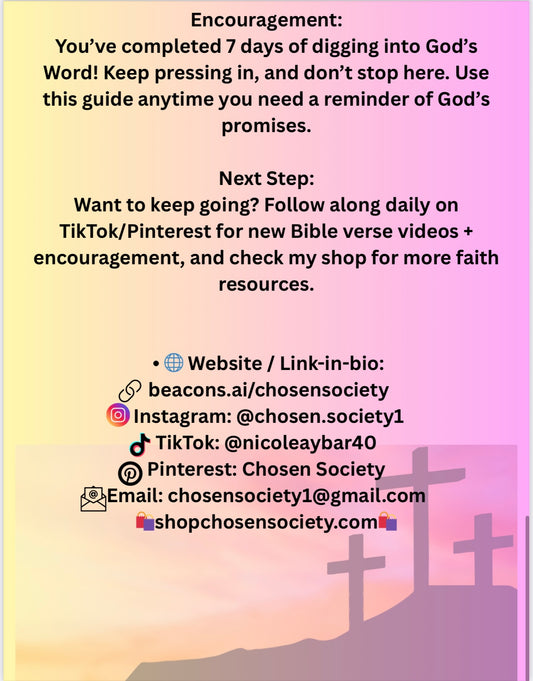 Free Bible Study-Grow in Faith with Chosen Society