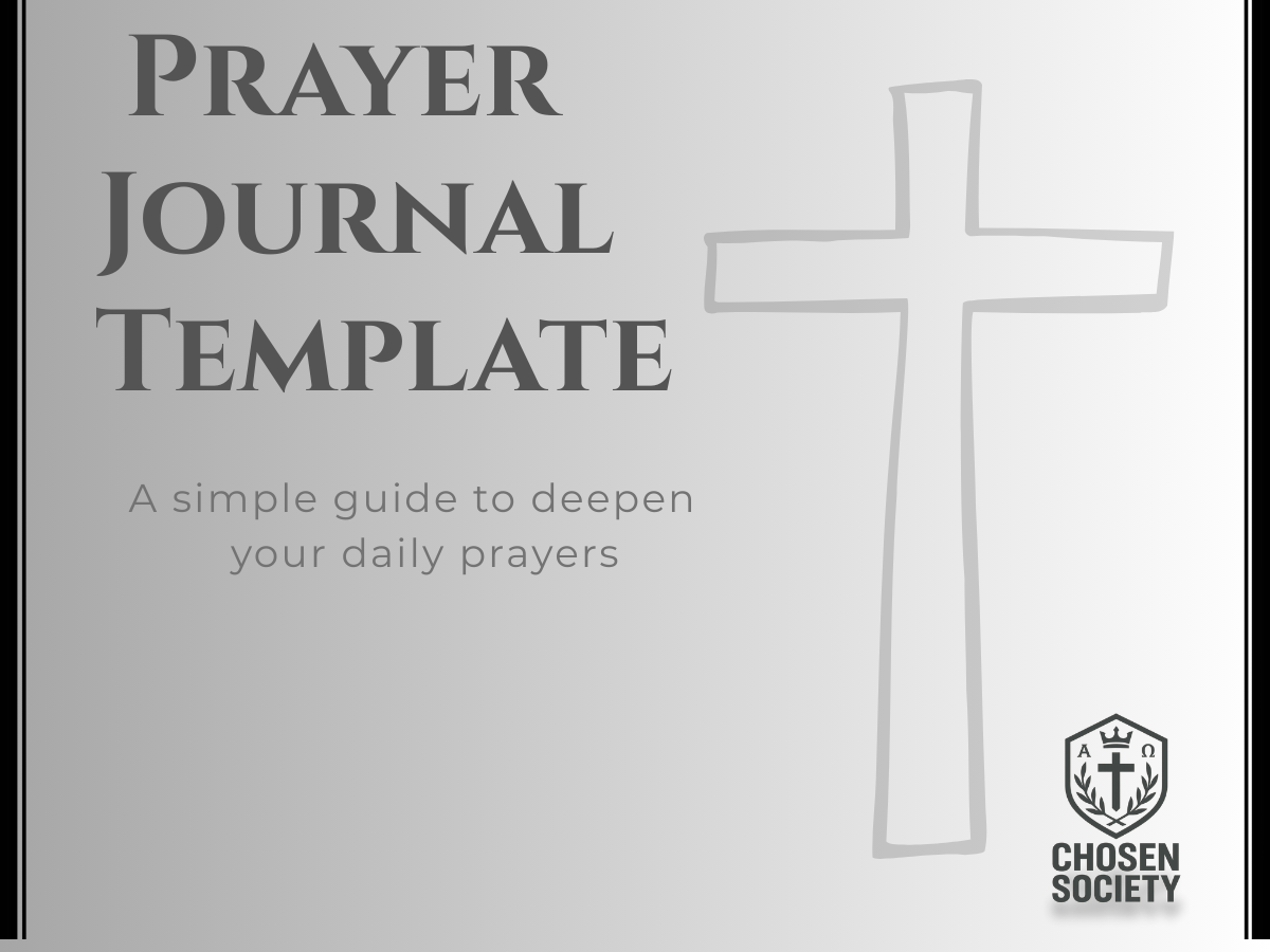 Free Prayer Journal Template – Chosen Society