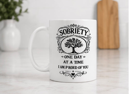 Sobriety One Day at a Time Coffee Mug