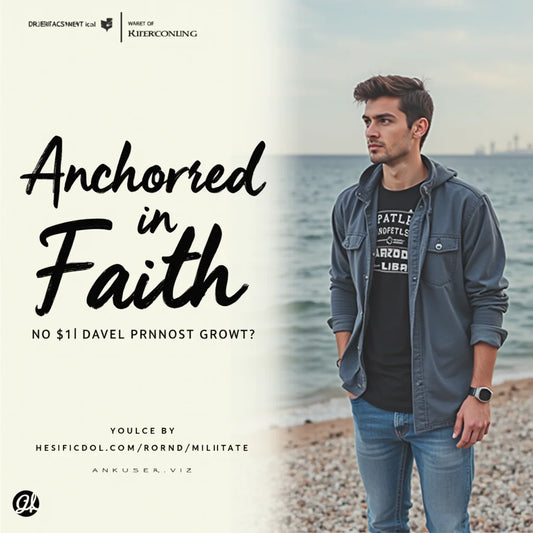 Faith-based Clothing, Christian Apparel, Scripture Shirts, Inspirational Hoodies, Christian Lifestyle, Bible Study, Spiritual Growth, Faith Over Fear, Purpose, Encouragement - Anchored in Faith Christian Apparel for Daily Growth