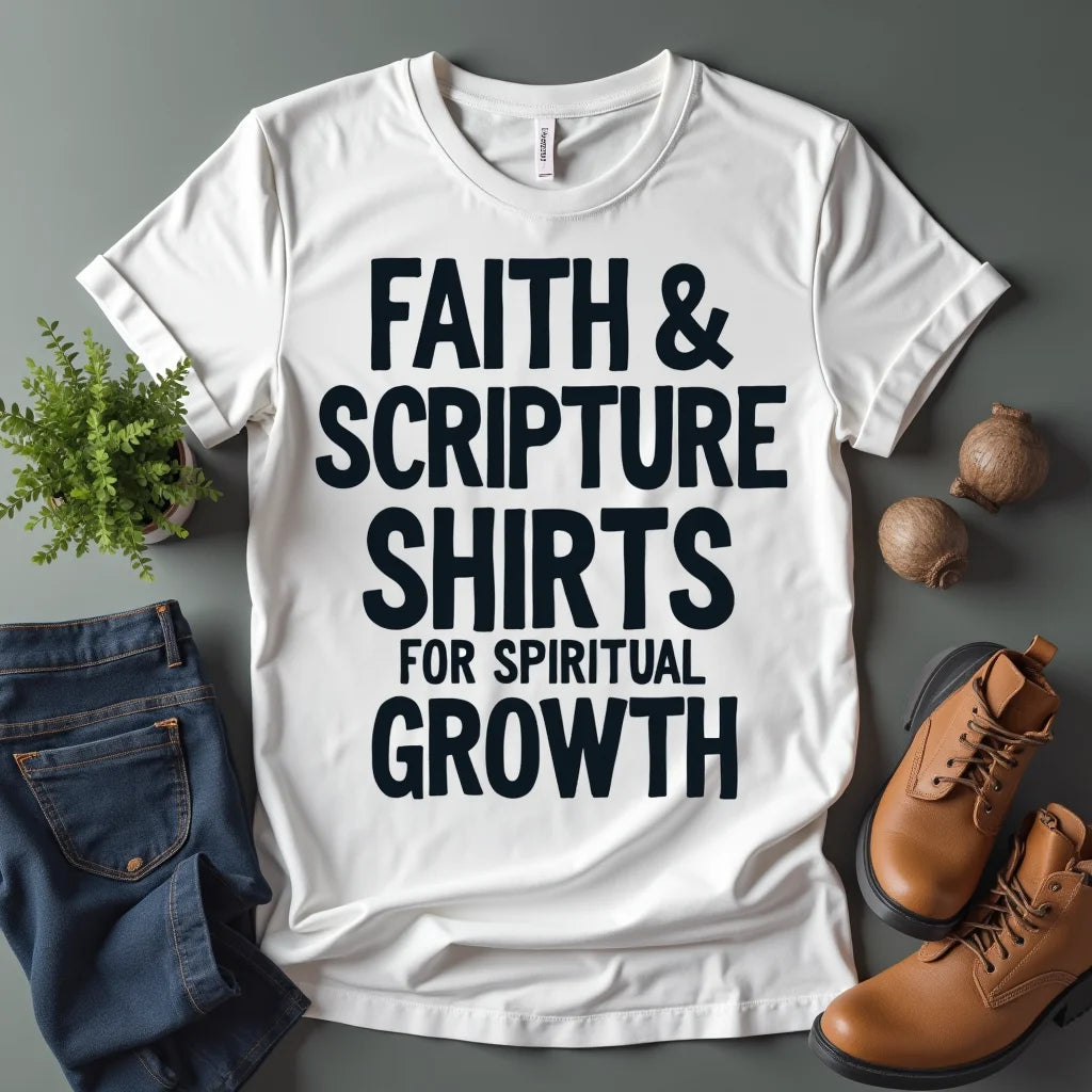 Faith-based Clothing, Christian Apparel, Scripture Shirts, Inspirational Hoodies, Christian Lifestyle, Bible Study, Spiritual Growth, Faith Over Fear, Purpose, Encouragement - Faith and Fashion Scripture Shirts for Spiritual Growth