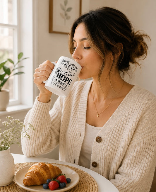 Hope Whispers 11oz Inspirational Coffee Mug