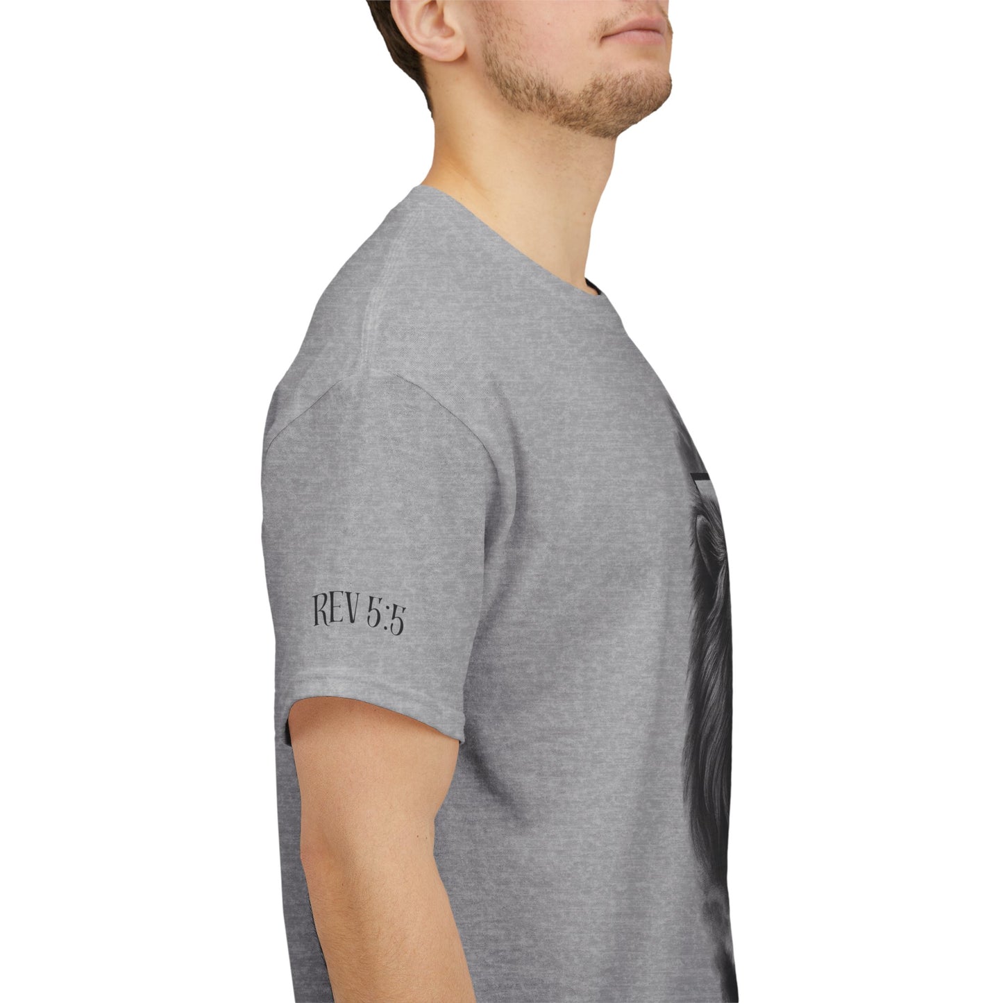 Christian Faith Tee Shirt Lion of Judah Jesus Cross Calvary Strength Unisex