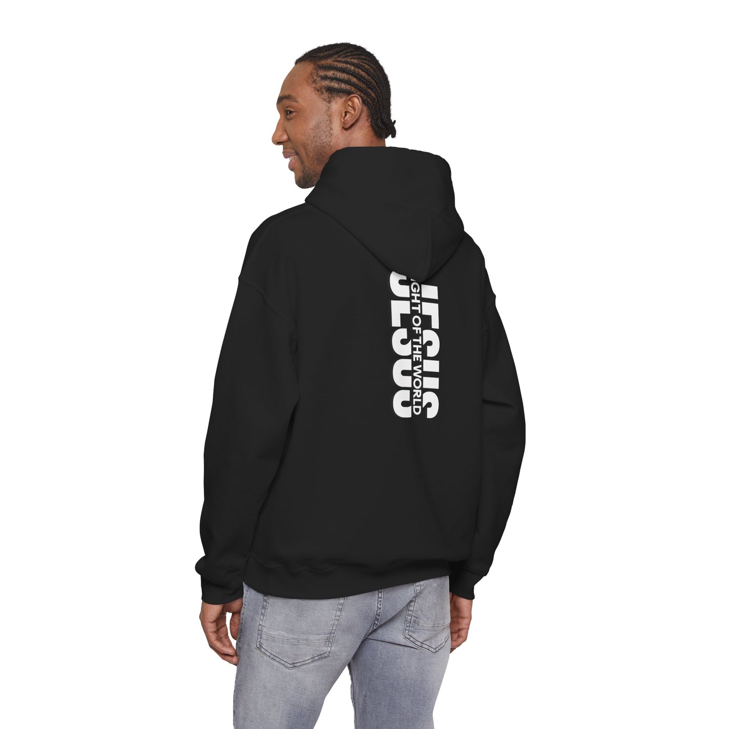 Jesus Light of the world pullover hoodie
