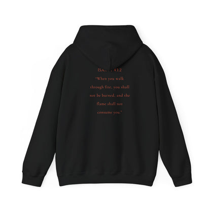 Christian Hoodie Isaiah 43:2 – “Marked by Fire” Sweatshirt | Chosen Society
