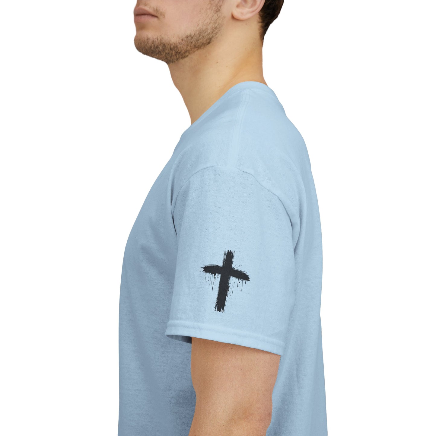 Christian Faith Tee Shirt Lion of Judah Jesus Cross Calvary Strength Unisex