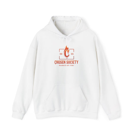 Christian Hooded Sweatshirt - Marked by Fire Isaiah 43:2 Be Bold Conversation Starter
