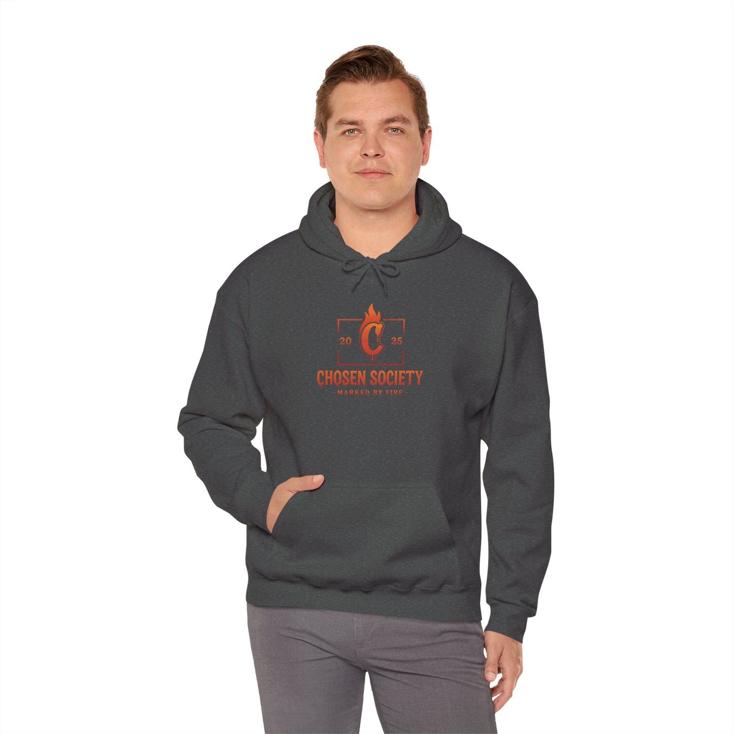 Christian Hooded Sweatshirt - Marked by Fire Isaiah 43:2 Be Bold Conversation Starter