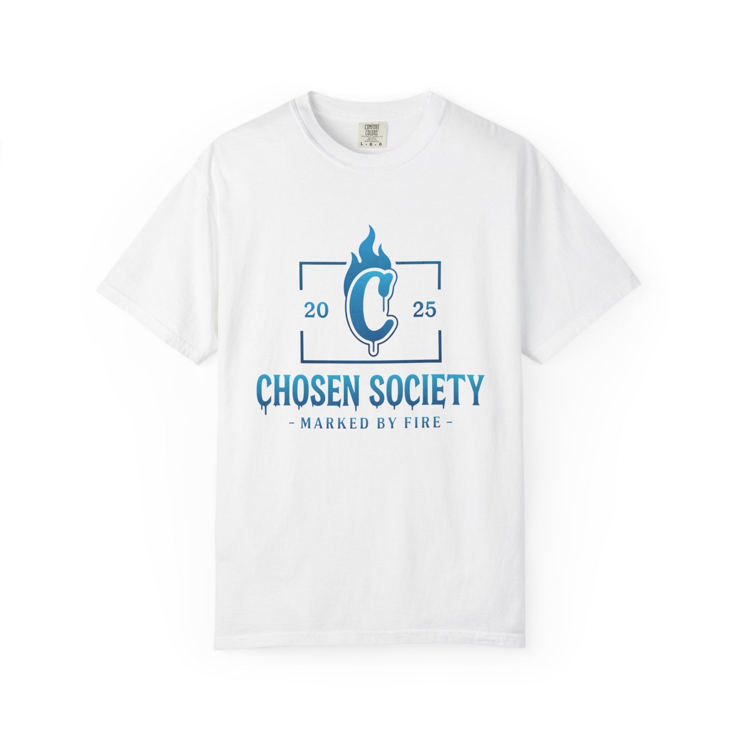 Garment-Dyed T-shirt - Chosen Society Mark by Fire 2nd design