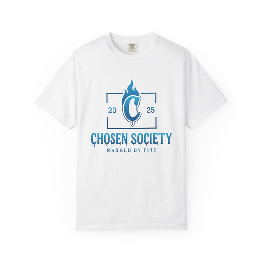 Garment-Dyed T-shirt - Chosen Society Mark by Fire 2nd design