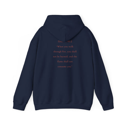 Christian Hoodie Isaiah 43:2 – “Marked by Fire” Sweatshirt | Chosen Society