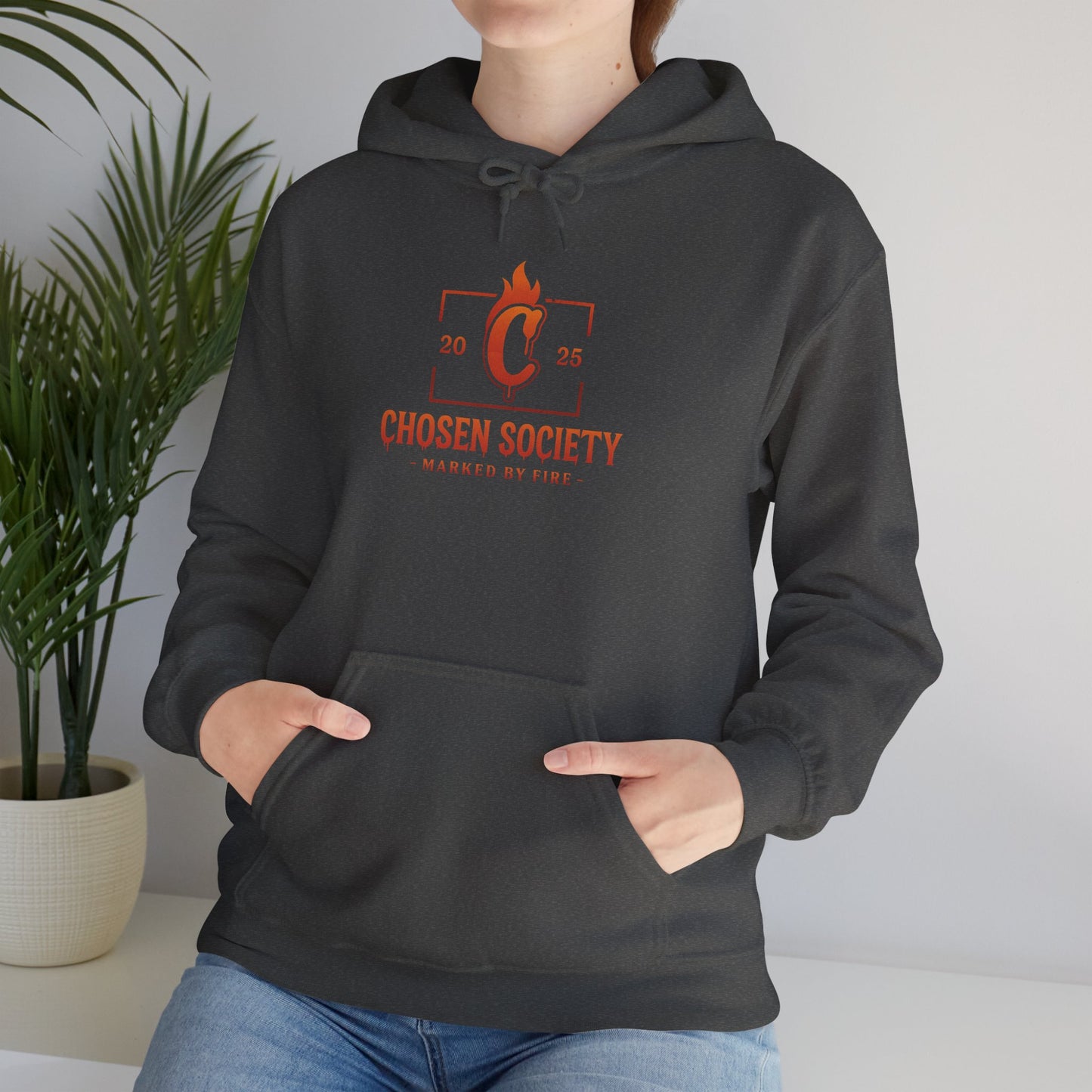 Christian Hooded Sweatshirt - Marked by Fire Isaiah 43:2 Be Bold Conversation Starter