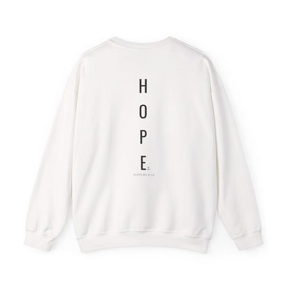 Christian Crewneck Hope Anchors the Soul Hebrews 6:19 | Chosen Society
