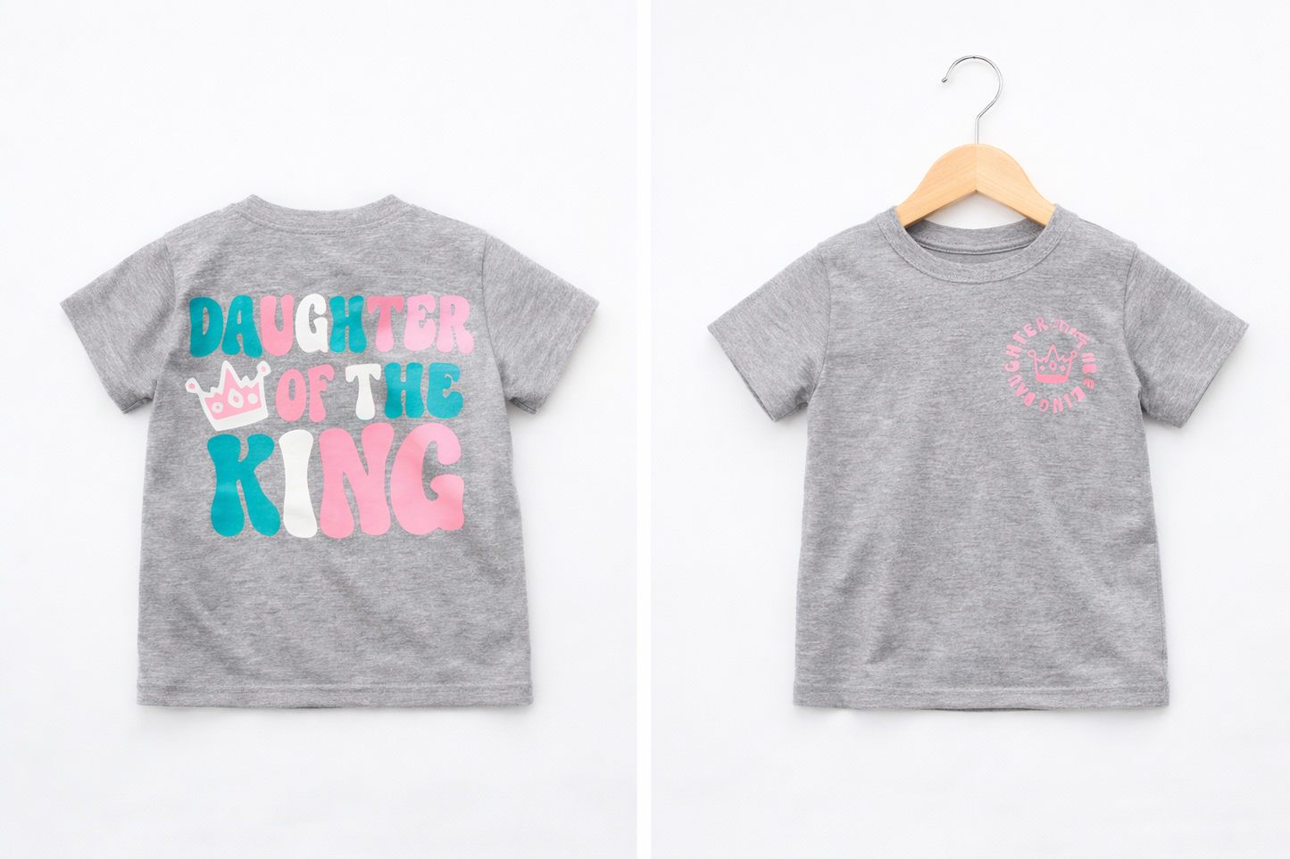 Daughter of the King Shirt | Christian Girls Tee | Faith Based Kids Shirt