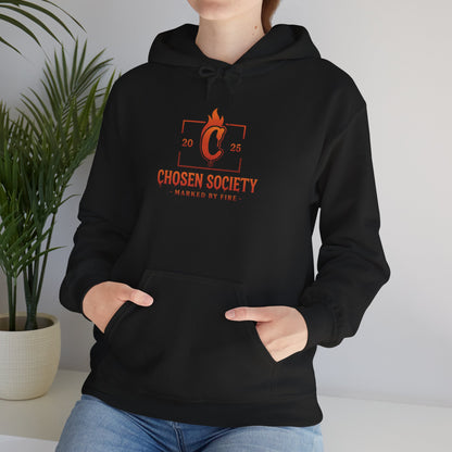 Christian Hooded Sweatshirt - Marked by Fire Isaiah 43:2 Be Bold Conversation Starter