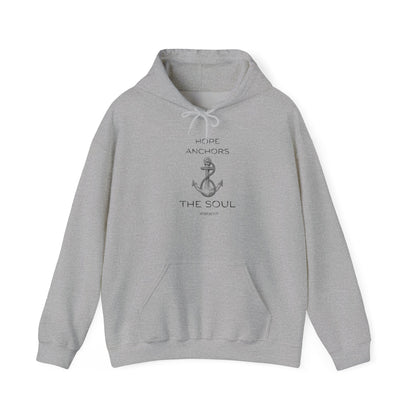 Christian Hoodie – Hope Anchors the Soul Hebrews 6:19 | Chosen Society
