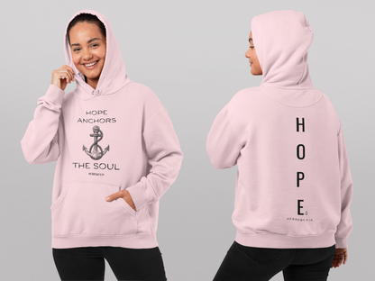 Christian Hoodie – Hope Anchors the Soul Hebrews 6:19 | Chosen Society