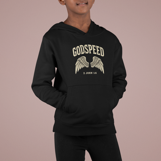 Godspeed + Obedience Kids Christian Hoodie – Faith Inspired Streetwear