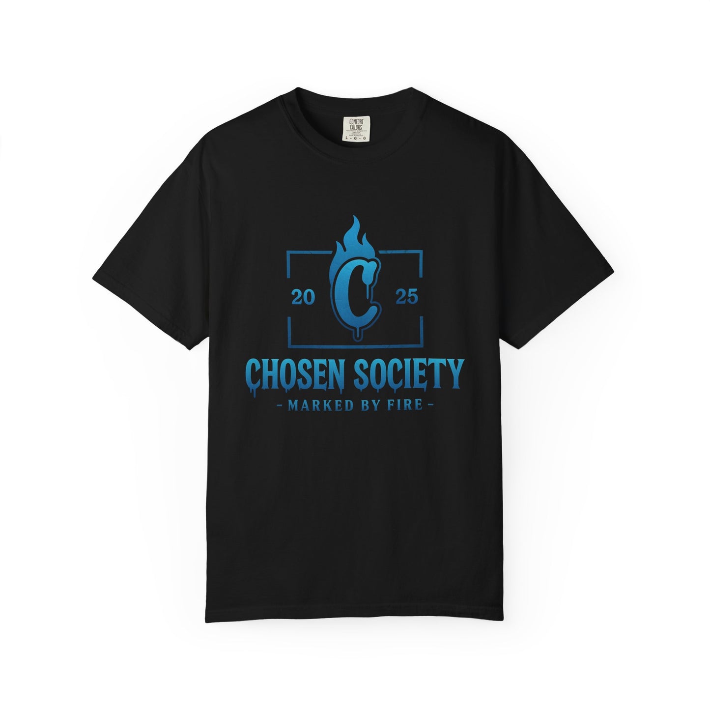 Garment-Dyed T-shirt - Chosen Society Mark by Fire 2nd design