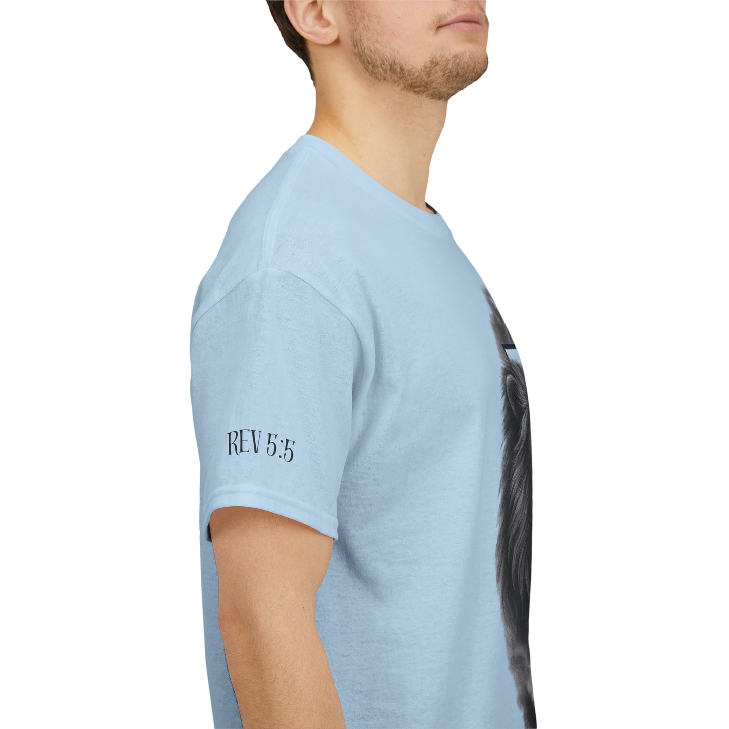 Christian Faith Tee Shirt Lion of Judah Jesus Cross Calvary Strength Unisex