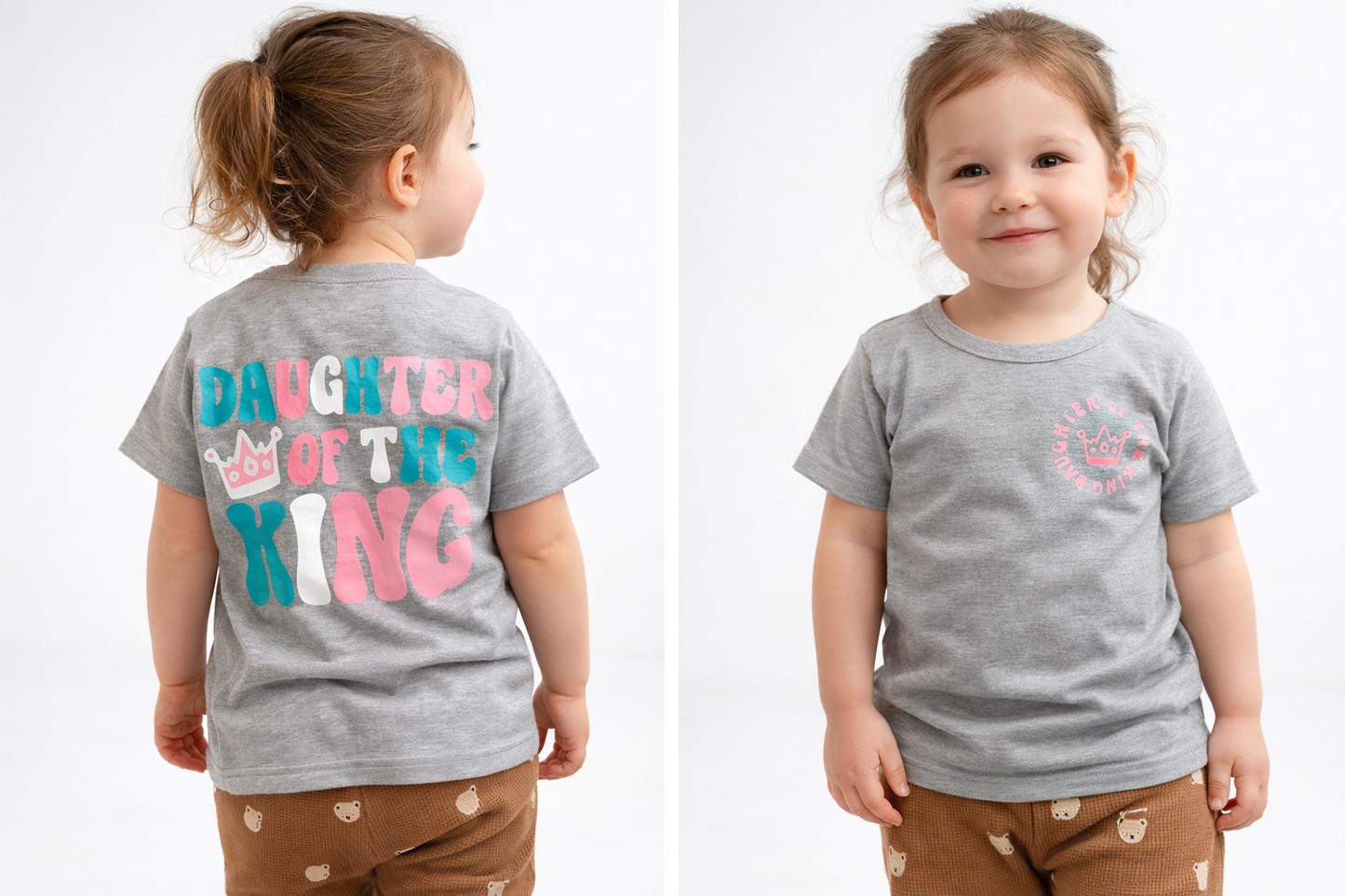 Daughter of the King Shirt | Christian Girls Tee | Faith Based Kids Shirt
