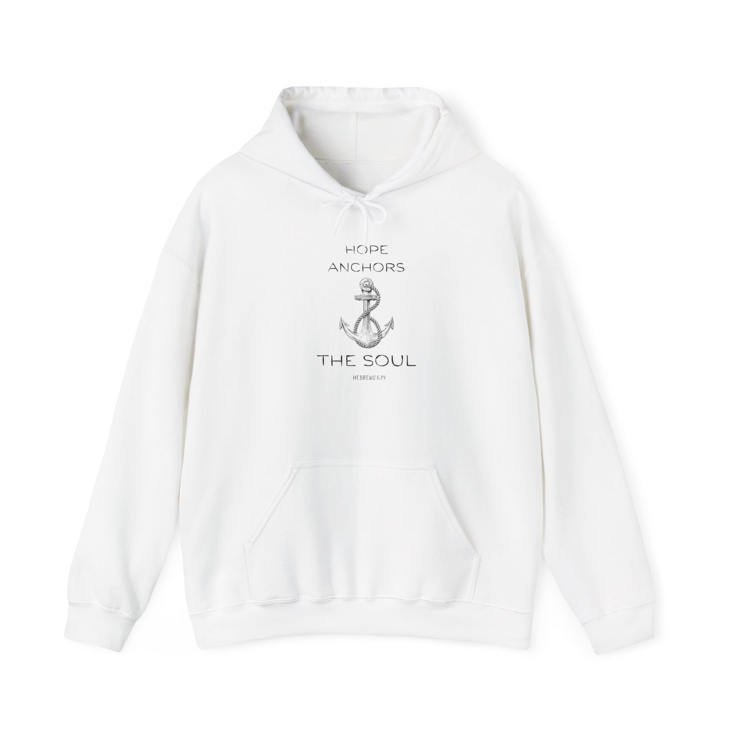 Christian Hoodie – Hope Anchors the Soul Hebrews 6:19 | Chosen Society