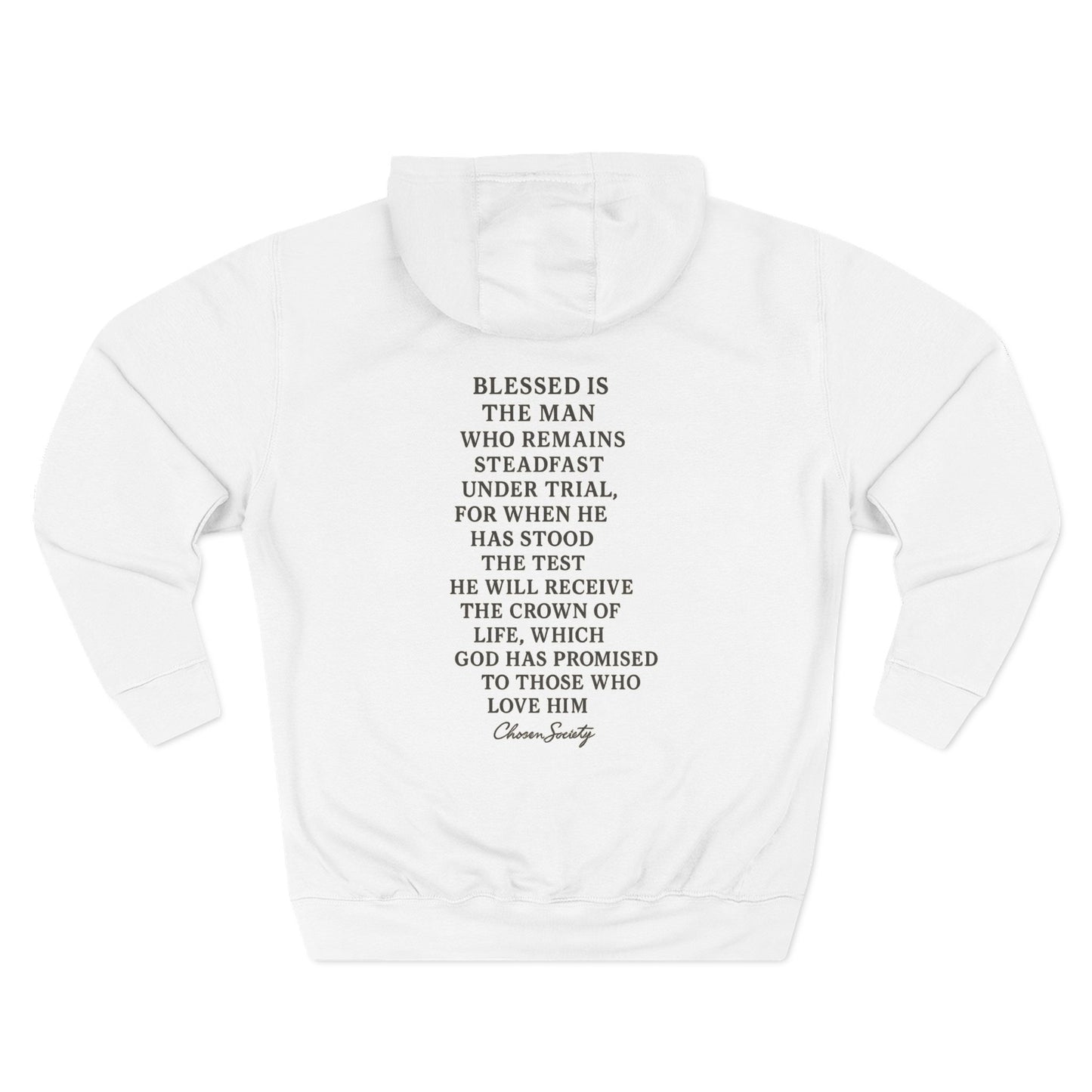 James 1:12 Crown of Life Christian Hoodie – Chosen Society