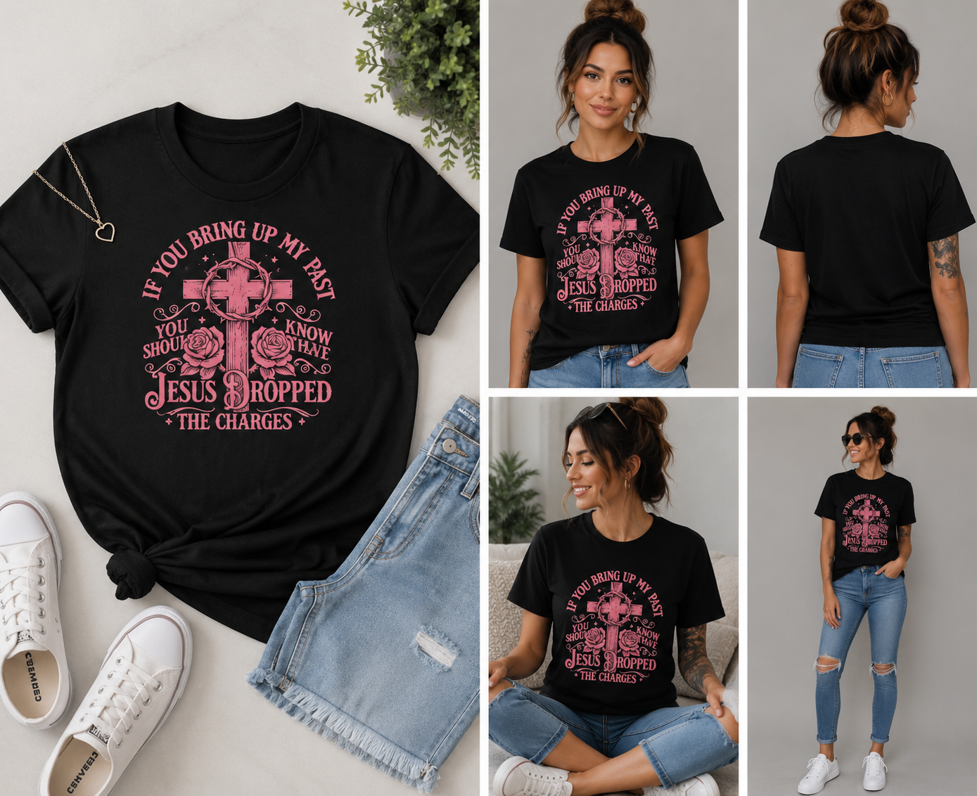 Jesus Dropped the Charges Christian T-Shirt