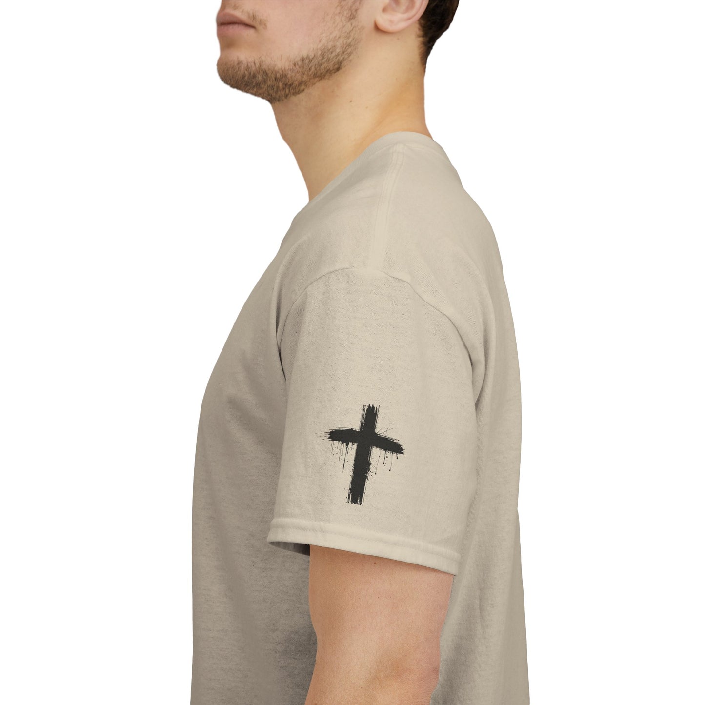Christian Faith Tee Shirt Lion of Judah Jesus Cross Calvary Strength Unisex