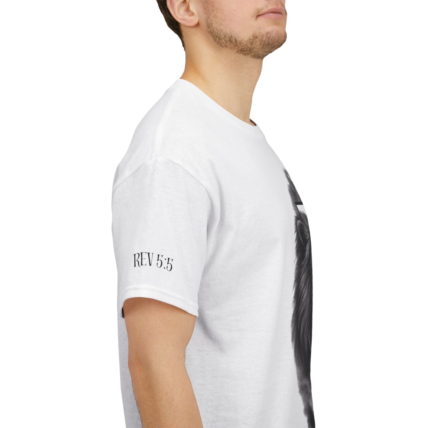 Christian Faith Tee Shirt Lion of Judah Jesus Cross Calvary Strength Unisex