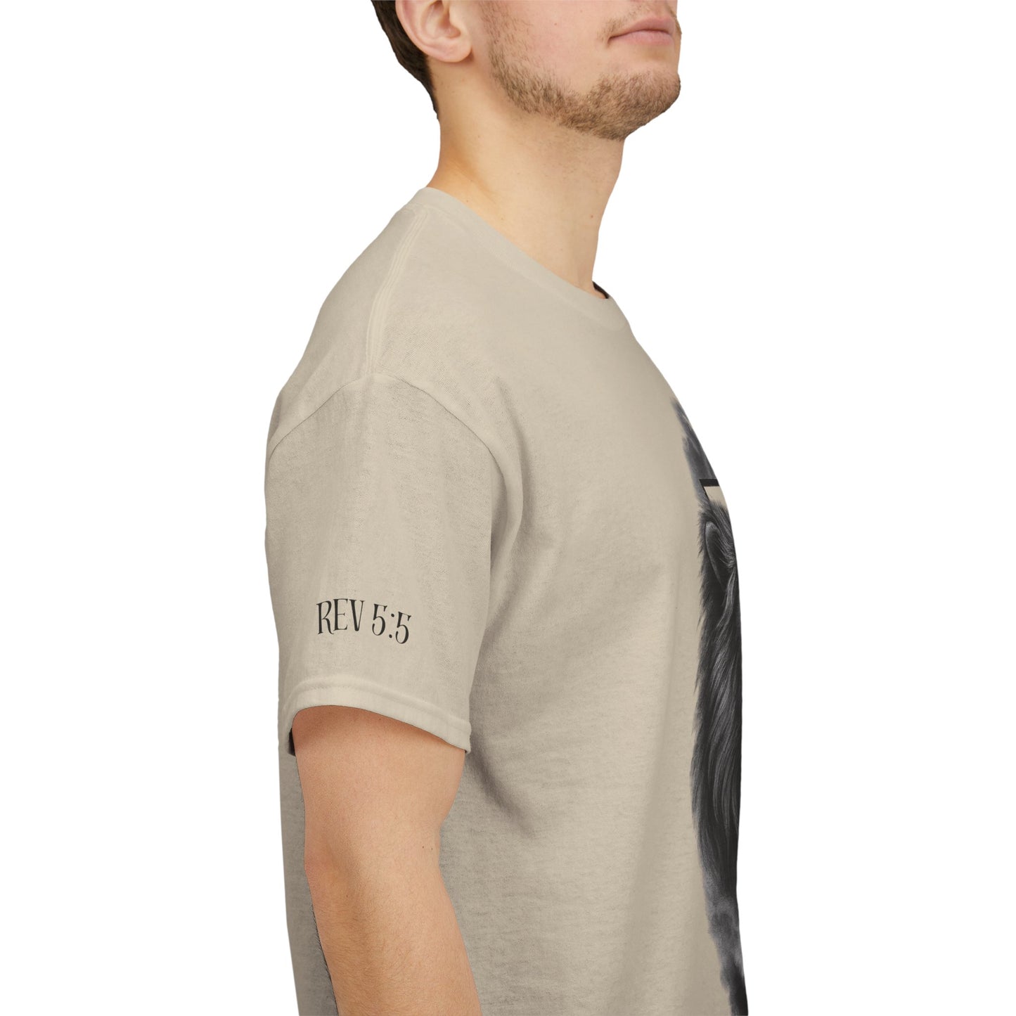 Christian Faith Tee Shirt Lion of Judah Jesus Cross Calvary Strength Unisex