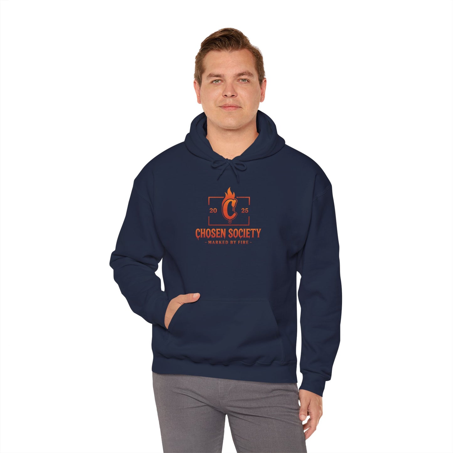 Christian Hooded Sweatshirt - Marked by Fire Isaiah 43:2 Be Bold Conversation Starter