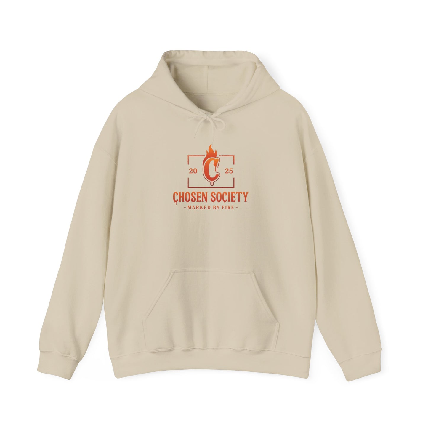 Christian Hooded Sweatshirt - Marked by Fire Isaiah 43:2 Be Bold Conversation Starter