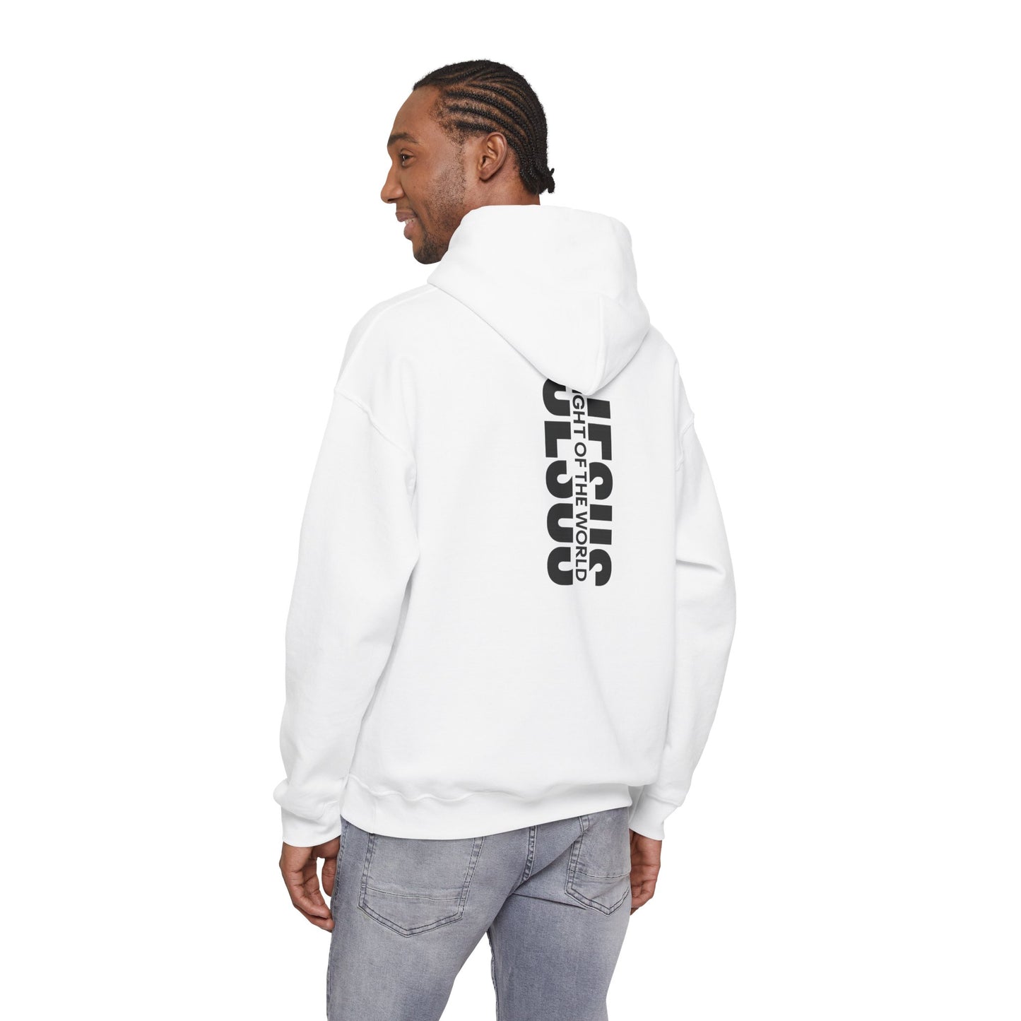 Jesus Light of the world pullover hoodie