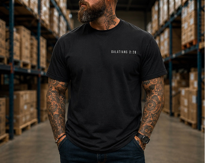 Redeemed Christian T-Shirt | Galatians 2:20 Faith Based Graphic Tee