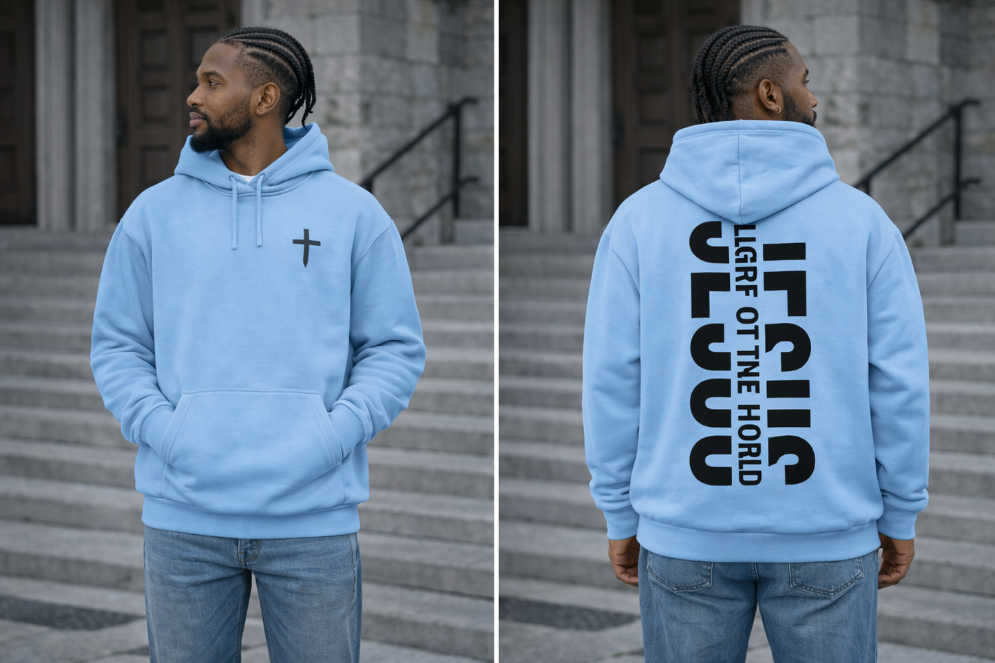 Jesus Light of the world pullover hoodie