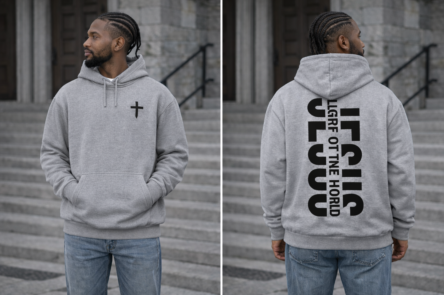Jesus Light of the world pullover hoodie