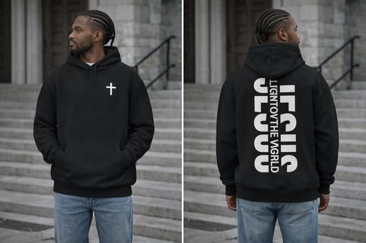 Jesus Light of the world pullover hoodie