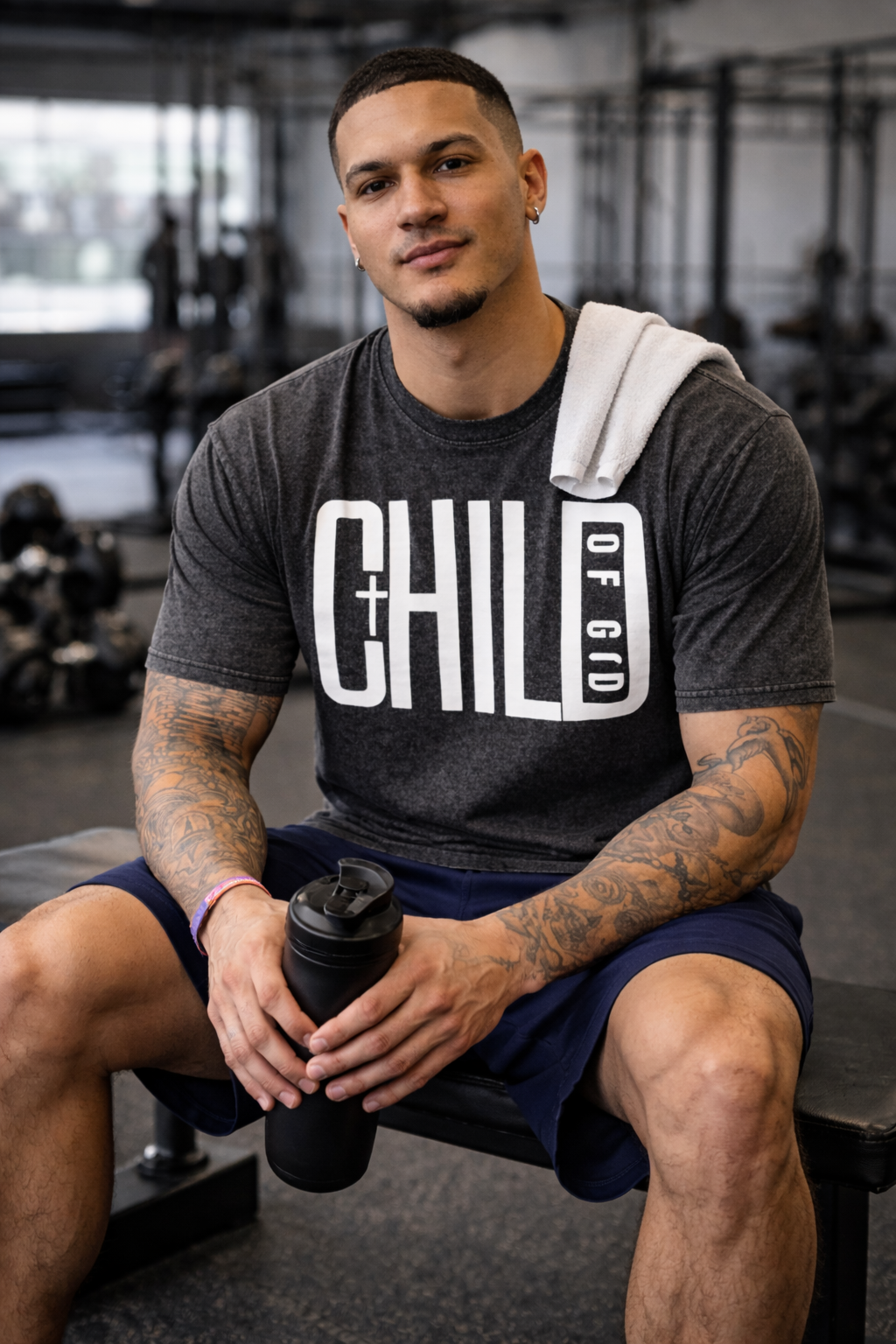 Child of God Stone Wash Christian T-Shirt | Faith Based Graphic Tee